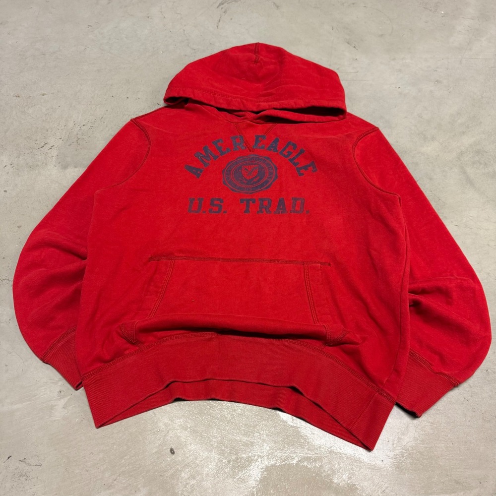 Vintage y2k Red‎ American Eagle Hoodie